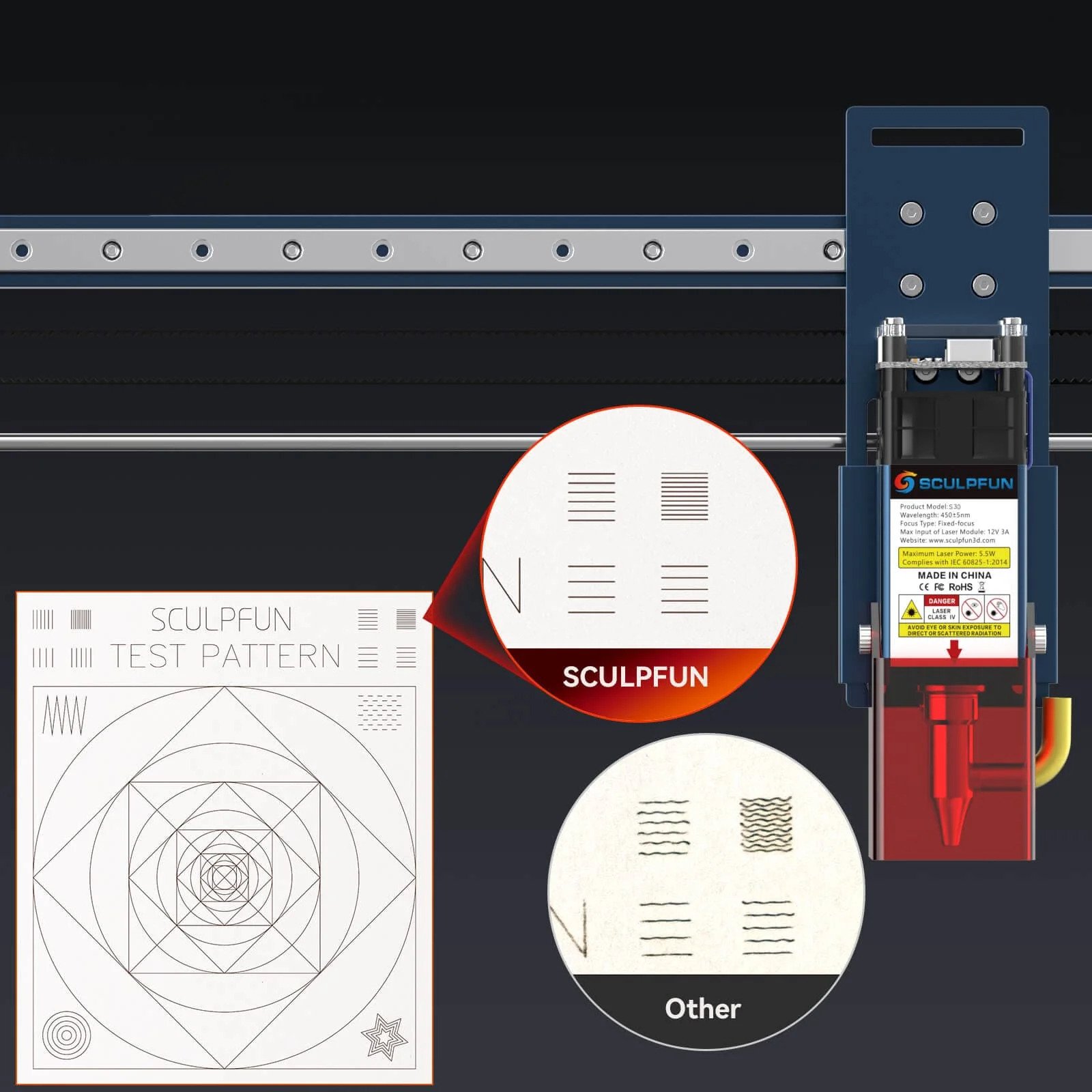 SCULPFUN S30 laser cutter and engraving machine