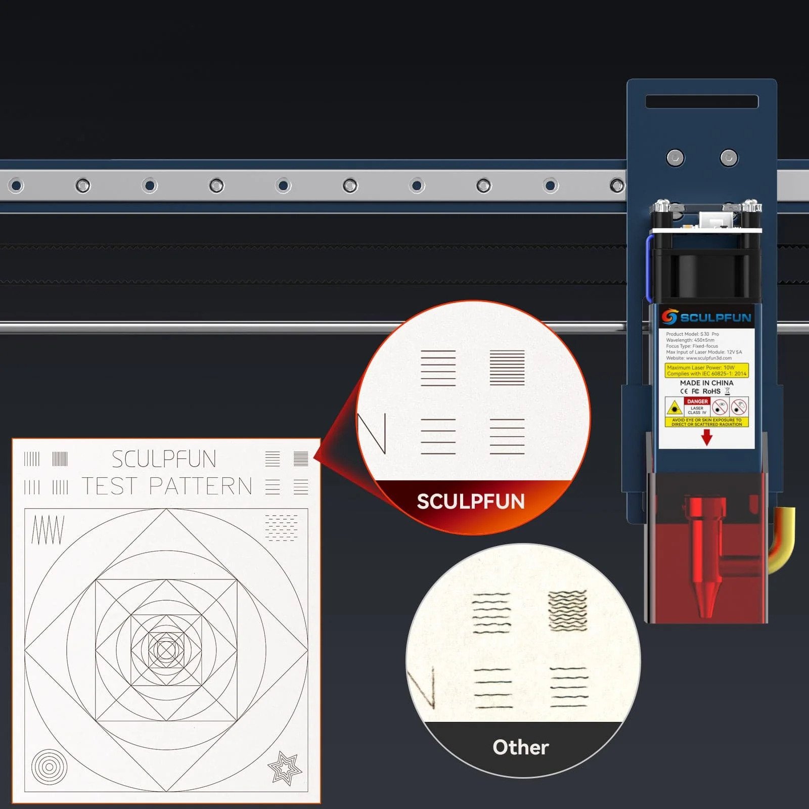 SCULPFUN 10W laser engraver for wood and craft work
